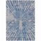 Homeroots 8' X 10' Blue Gray And Silver Abstract Washable Indoor Outdoor Area Rug 588007 - alternate 4