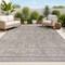 Jonathan Y Citta High-Low Pile Mediterranean Tile Dark Gray/Ivory 3 ft. x 5 ft. Indoor/Outdoor Area Rug SBH102C-3 - alternate 1