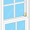 Primeline Tools 1 in. x 2 in. Stamped Steel Brass Plated Finish Window Flip Lock (2 Pack) U 9938 - alternate 2