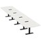 Skutchi Designs 18ft Arc Rectangle Conference Table With Power | Harmony Series | 18 Person Meeting Room Table HAR-AREC-48X216-T.BK-W960-EBLK - alternate 1