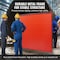 Vevor Welding Screen with Frame 6' x 8' Welding Curtain Screen on 4 Wheels Red XU-2311 - alternate 2