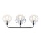 Jonathan Y Sandrine 26.25" 3-Light Iron/Seeded Glass Cottage Rustic LED Vanity Light, Chrome JYL7528B - alternate 4
