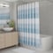 Homeroots 72" White And Blue Striped Shower Curtain 484079 - alternate 2