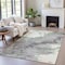 Homeroots 8' X 10' Green And Gray Abstract Washable Indoor Outdoor Area Rug 631882 - alternate 5