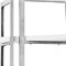 Homeroots 69" White Stainless Steel and Wood Four Tier Etagere Bookcase 544732 - alternate 4