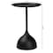 Baxton Studio Webb Metal Pedestal Accent Table, Black 259-14291-ZORO - alternate 2