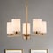 Vaxcel Park Ridge 5-Light Chandelier, Champagne Gold, Frosted White Glass, 21-In. Wide H0325 - alternate 2