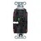 Hubbell Wiring Device-Kellems Straight Blade Receptacle, 5-15R, 15 A, 125V AC, 2 Pole, 3 Wire, Surface Mount, Grounded HBL2152STRTR - alternate 3