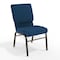 Flash Furniture Fabric Church Chair, Blue XU-CH-60096-NVY-DOT-BAS-GG - alternate 1