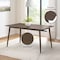 Alaterre Furniture Calais Dining Mid Century 59" Rectangular Dining Table for 4 Solid Wood Kitchen & Dining Room Table ANCA1710 - alternate 3