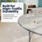 Flash Furniture Commercial Adjustable Height Horseshoe Activity Table with Short Legs in LTGY XU-A6066-HRSE-LTGRY-T-P-GG - alternate 4