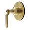 Kingston Brass Single-Handle Three-Way Diverter Valve with Round Trim Kit, Brushed Brass KS3037KL - alternate 1