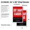 Signmission Ebt Snap Cards, Vinyl Decals Only 24 Inch x 36 Inch, Vinyl Decal, 2PK DSB-2436-2PACK-Ebt Snap Cards - alternate 2