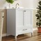 Flash Furniture Haven 30in. Vanity w/Sink, Storage Cabinet w/Gold Hardware, Bottom Drawer, Marble Countertop, Wht FS-BN-4-30-KD-WH-HDGLD-GG - alternate 5