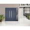 Vdomdoors Steel Double Doors Deux 0729 Gray Graphite Sidelight Exterior Window Stainless Inserts Single Moder DEUX0729DEXD-GRE-RH-W72+12 x H80 - alternate 4