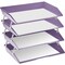 Acrimet Facility 4 Tier Letter Tray Side Load Letter Size A4 Desktop File Organizer Plastic Purple 256.LO - alternate 5