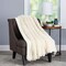Lavish Home Throw Blanket for the Couch Luxurious, Soft Faux Fur Fluffy Comforter, Long Pile Blanket, White 66-THROW030 - alternate 1
