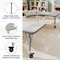 Flash Furniture Commercial Adjustable Height Horseshoe Activity Table with Locking Casters-LTGY XU-A6066-HRSE-LTGRY-T-P-CAS-GG - alternate 6