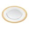 Homeroots 13in Clear And Gold Glass Charger Plate 386761 - alternate 1