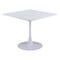 Homeroots 35" White Wood and Steel Pedestal Base Square Dining Table 602236 - alternate 6