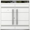 Vdomdoors Metal Double Doors Deux 1705 White Enamel Top Transom Entry Modern Painted (W72xH80+12) Right hand DEUX1705DEXD-BEM-W72xH80+12-RH-I - alternate 1