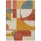 Homeroots 3' X 5' Coral Gold And Ivory Geometric Washable Indoor Outdoor Area Rug 617902 - alternate 2