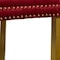Homeroots Set of Two Red and Gold Tufted Velvet And Solid Wood Dining Side Chairs, 2PK 694870 - alternate 2