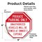 Signmission Private Parking Only Unauthorized V, 6 inch X 6 inch, Vinyl Decal, 2PK OC-D-2PACK-6-173 - alternate 3