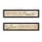 Homeroots Set Of Two Love Family and Friends Black Framed Print Wall Art, 2PK 405715 - alternate 1