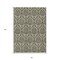 Homeroots 3' X 5' Taupe and Beige Damask Washable Non Skid Indoor Outdoor Area Rug  563892 - alternate 5