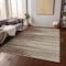 Homeroots 5' X 8' Brown Beige And Ivory Striped Washable Indoor Outdoor Area Rug 597230 - alternate 4