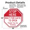 Signmission Stop Here Wait for Gate to Open Tha, 18 inch X 18 inch, Plastic Sign, 2PK OC-P-2PACK-18-288 - alternate 3