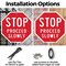 Signmission Stop Proceed Slowly, 10 Inch X 10 Inch, Aluminum Metal Signs OC-A-10-13 - alternate 2
