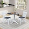 Whitewood Industries Extension Dining Tables, 45 in L, 38 in H, Parawood, 3 Piece Set K05-42DPT-27-C61-2 - alternate 3