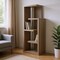 Homeroots Taupe Wood Five Tier Etagere Bookcase 332830 - alternate 3