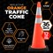 Xpose Safety 36 in Orange Traffic Cone, PVC, 12 lb Base with 6 in & 4 in Collar, DOT Approved, 48 PK OTC36-64-12L-48-X - alternate 3