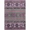 Homeroots 10' X 14' Purple Plum And Gray Tribal Washable Indoor Outdoor Area Rug 615427 - alternate 5