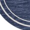 Homeroots 8' Navy Blue And Ivory Round Indoor Outdoor Area Rug 545541 - alternate 3