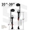 Surpro Double-Sided Drywall Stilts, Aluminum Base, 20 in - 30 in Height, QuadLock Contractor-Grade Stilts S2-A-2030 - alternate 3