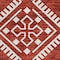 Homeroots 8' X 10' Red And Ivory Southwestern Washable Indoor Outdoor Area Rug 593717 - alternate 4