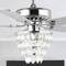 Jonathan Y Mindy 52" 3-Light Glam Modern Crystal Shade LED Ceiling Fan With Remote, Chrome JYL9616A - alternate 8
