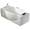 Eago 6Ft Left Drain Acrylic White Whirlpool Bathtub w Fixtures AM189ETL-L - alternate 3
