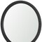 Homeroots 30" Black Solid Wood Round Accent Mirror 607307 - alternate 3