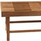Homeroots 18" X 38" Brown Teak Rectangular Shower Bench 549384 - alternate 2
