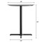 Flash Furniture 36" Round Tabletop, Seamless Surface Technology, Gray Faux Concrete, 30"x30" Black Bar Height X-Base ST-RD36-CMGY-T3030B-GG - alternate 6