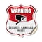 Signmission Video Surveillance Shield Sign Warning S, 12 Inch X 12 Inch, Vinyl Decal SHI-D-12-468 - alternate 1