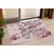 Homeroots 3' X 5' Pink And Gray Abstract Washable Indoor Outdoor Area Rug 599592 - alternate 1