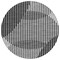 Homeroots 8' Gray And Black Round Geometric Washable Indoor Outdoor Area Rug 597639 - alternate 3