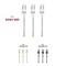 Smarty Had A Party Shiny Silver Moderno Disposable Plastic Dessert Forks, 240PK 9340-SSF-CASE - alternate 2