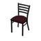 Holland Bar Stool Co 400 Jackie 18" Chair with Black Wrinkle Finish and Canter Bordeaux Seat 40018BW005 - alternate 1